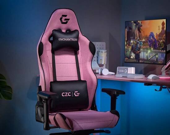 CZC.Gaming Enchantress, herní židle, růžová/černá | Aukro