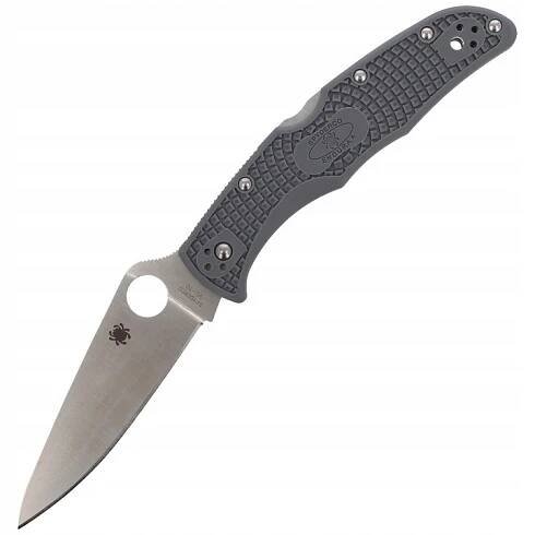 Nůž Folder EDC Spyderco Endura 4 FRN Gray Flat Ground Plain VG-10