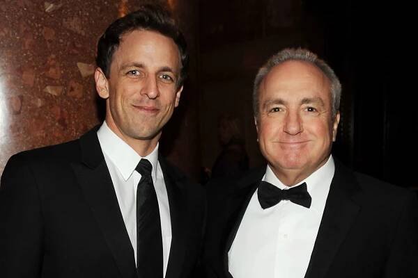 Seth Meyers and Lorne Michaels