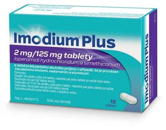 Imodium Plus 2mg/125mg tbl.nob.12 I