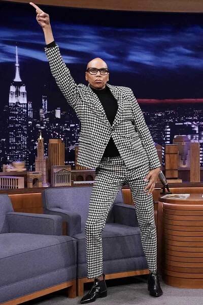 THE TONIGHT SHOW STARRING JIMMY FALLON -- Episode 1204 -- Pictured: Drag queen RuPaul during an interview on February 6, 2020