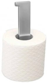 Samodržící držák na toaletní papír z nerezové oceli v matně stříbrné barvě Genova – Wenko