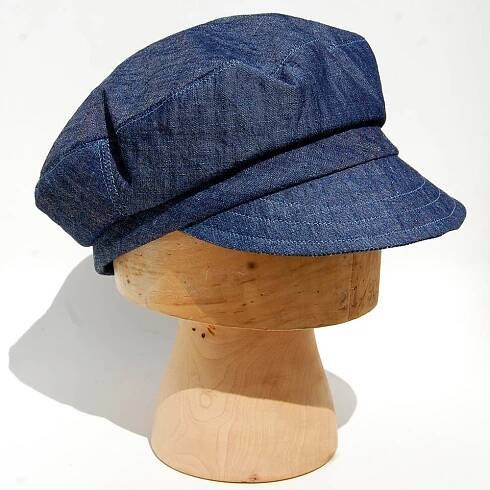 Indigo linen French work cap, ZUToscar - product images  of 