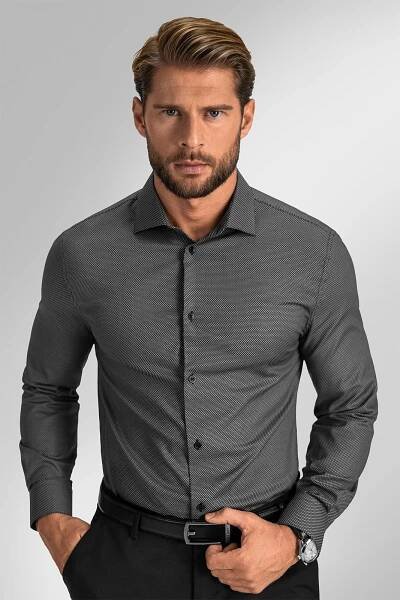 Pánská košile BANDI, model SLIM LAPORTO Basalto
