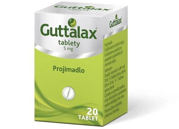 GUTTALAX 5 mg 20 tablet | Onlinelekarna.cz