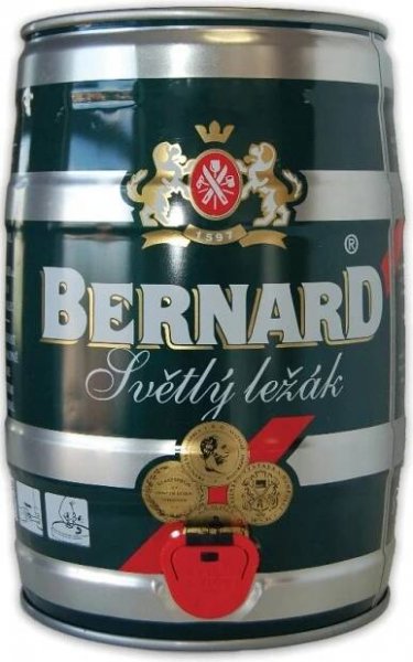 Bernard světlý ležák 11° 4,5% 5 l (sud)