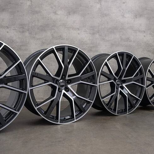 Originální ráfky na auto Audi Q8 SQ8 22 palců 4M8 4M8601025Q černé leštěné