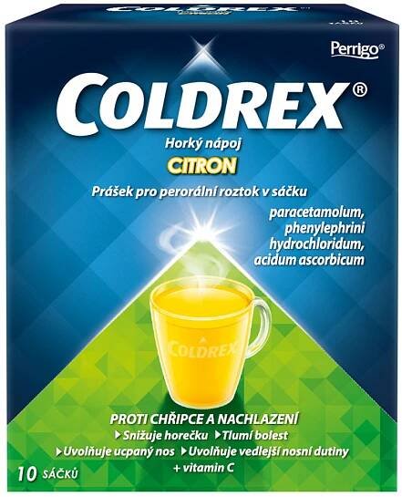Coldrex Horký náp.Citron 750mg/10mg/60mg por.plv.sol. 10 II