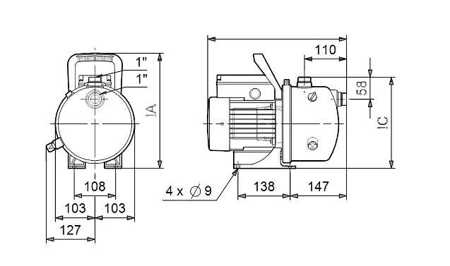 Grundfos JP 5-48 S - BBVP 1x220-240V 50Hz