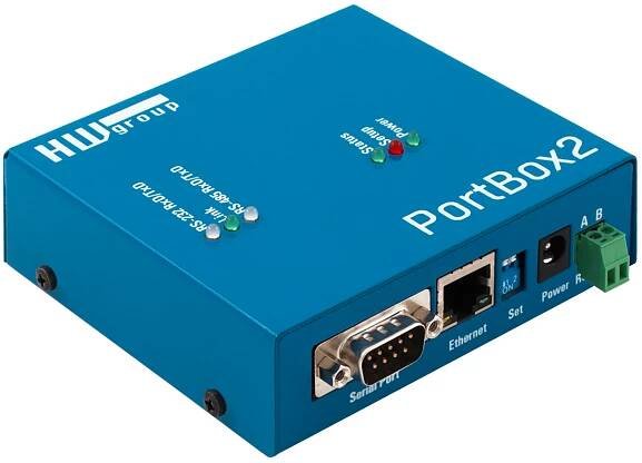 Převodník linek RS485/RS232 na Ethernet- Portbox2 | HW server s.r.o.