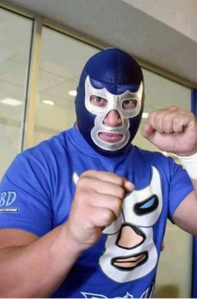 The Blue Demon, Iconic Mexican Luchador Wallpaper