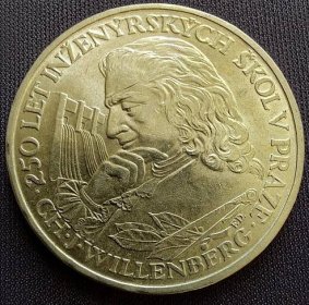 Pamětní mince 10 Koruna 1957 Ch.J.Willenberg , BK