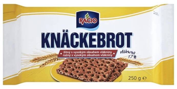 Racio Knäckebrot žitný s vysokým obsahem vlákniny 250 g