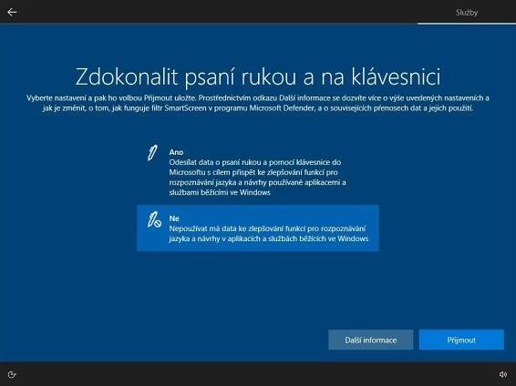 Možnosti nastavení instalace Windows 11