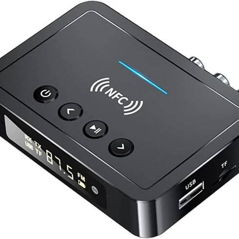 ADAPTER BLUETOOTH DO WIEŻY HiFi AUX CHINCH JACK ODBIORNIK NADAJNIK 5.0 NFC