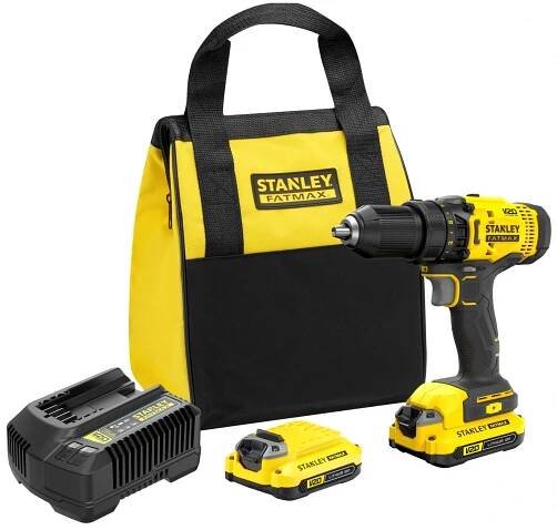Stanley FatMax Aku vrtačka SFMCD700C2S-QW, 18V vč. 2x 1,5 Ah Li-Ion + nabíječka nakoupit u OBI