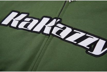 Kakazzy Full Zip Hoodie Green (Eyes Can See And Power Light)
