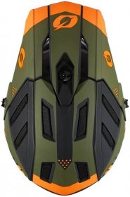 Integrální helma Oneal Backflip Zombie - černo/oranžovo/olivová