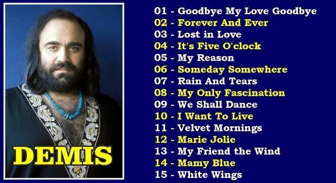 DEMIS ROUSSOS - As Melhores (15 Músicas)