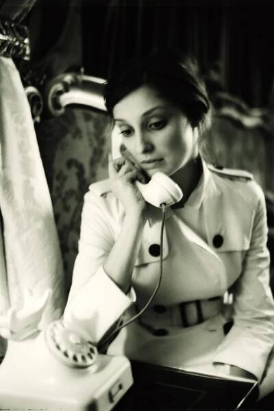 Shooting Alexandra Maria Lara Portrait sitzend