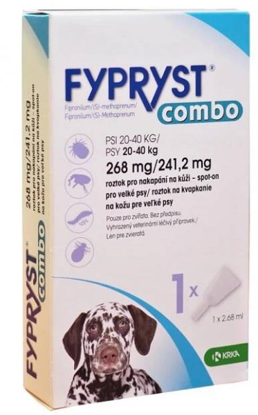 FYPRYST Combo Spot-on pro psy 268/241 mg 20-40 kg 2,68 ml 1 pipeta