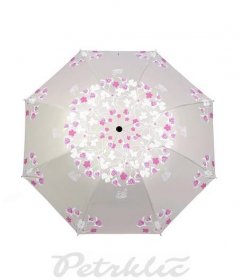 Dámský skládací deštník květy L530027