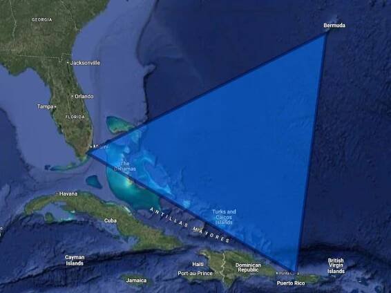 Bermuda Triangle map