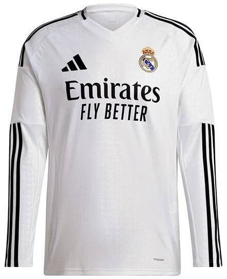Real Madrid Home Shirt 2024/25 Long Sleeves