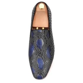 Loulou Serpentine Leather Loafers - Merlutti