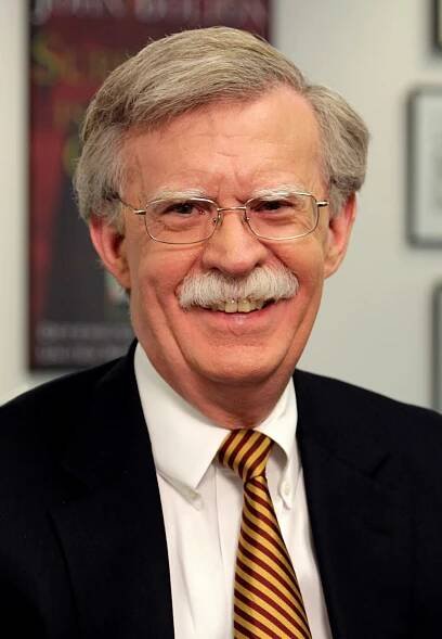 John Robert Bolton (* 20. listopadu 1948 Baltimore, Maryland) je americký právník, politický komentátor a bývalý diplomat, který mezi roky 2005-2006 zastával úřad velvyslance USA při OSN a v letech 2018-2019 byl poradcem pro národní bezpečnost amerického prezidenta Donalda Trumpa. Pro silně konzervativní smýšlení a podporu amerického intervencionismu je považován za tzv. „jestřába“. ▬ V roce 1970 vystudoval Yaleovu univerzitu. Ve studiu na univerzitě pokračoval do roku 1974, kdy zakončil právnickou fakultu. V době jeho studia na fakultě probíhala válka ve Vietnamu, kterou otevřeně podporoval, ač se snažil zabránit svému odvodu. Odvodu se vyhnul tím, že se v roce 1970 přihlásil do marylandské národní gardy. V ní sloužil čtyři roky, než na dva roky přešel do rezerv armády Spojených států.