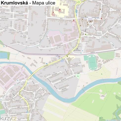 Krumlovská - mapy | Kurzy.cz