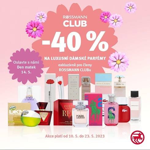 40 % na luxusní dámské parfémy
