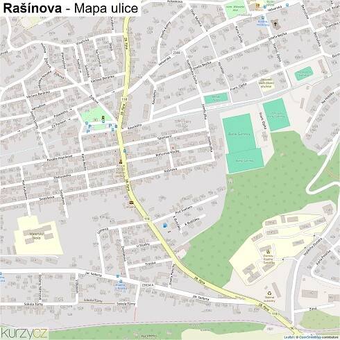 Rašínova - mapy | Kurzy.cz