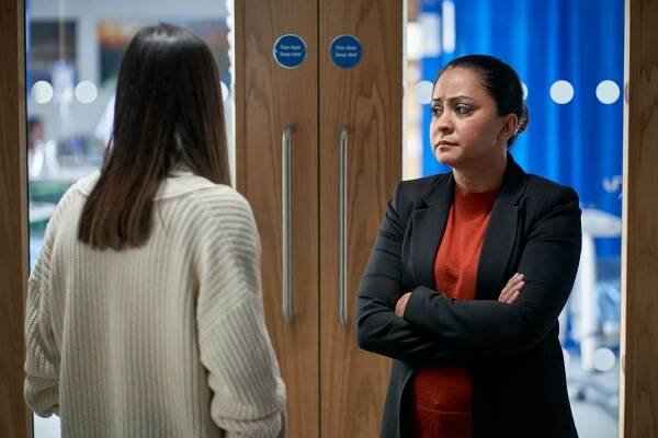 Parminder Nagra as DI Ray and Dinita Gohil as Amara Choudhry in a scene from DI Ray.