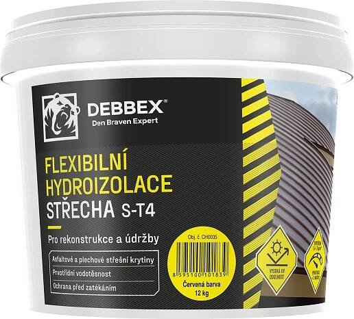 Den Braven Flexibilní hydroizolace STŘECHA S-T4, hnědočervená, kbelík 12 kg nakoupit u OBI