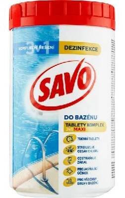 Savo bazén Maxi Komplex 3v1 chlorové tablety dezinfekce vody, 1,2 kg