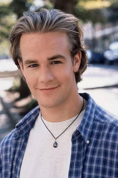 James Van Der Beek looking at the camera while outdoors