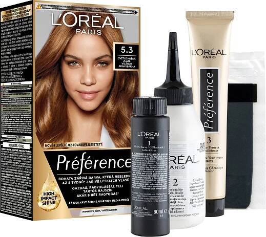 L'ORÉAL PARIS Préférence 5.3 Světle hnědá zlatá