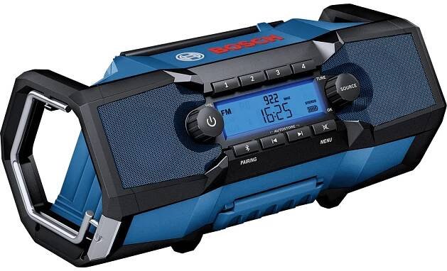 Bosch Professional GPB 18V-2 C 06014A3000 odolné rádio, FM, Bluetooth, AUX, voděodolné