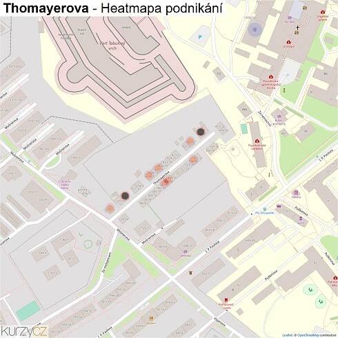 Thomayerova - mapy | Kurzy.cz