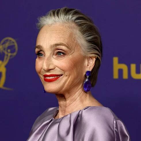 Kristin Scott Thomas gets golden-hour blonde hair makeover as she strays away from grey