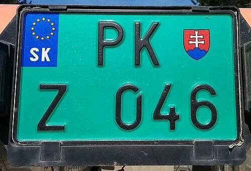 Evidenčné číslo vozidiel na Slovensku – Wikipédia