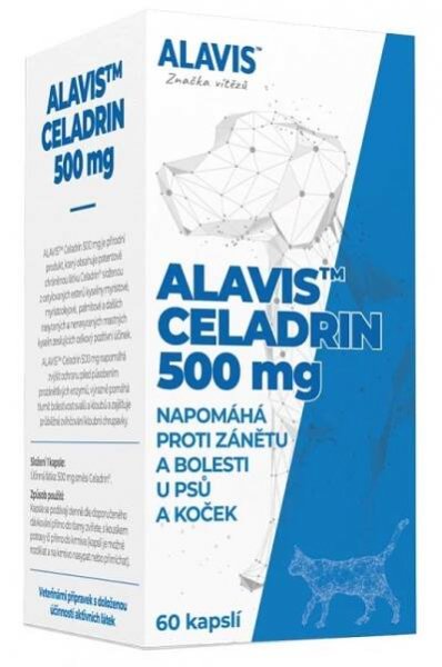 Alavis Celadrin pro psy a kočky 500 mg 60 kapslí