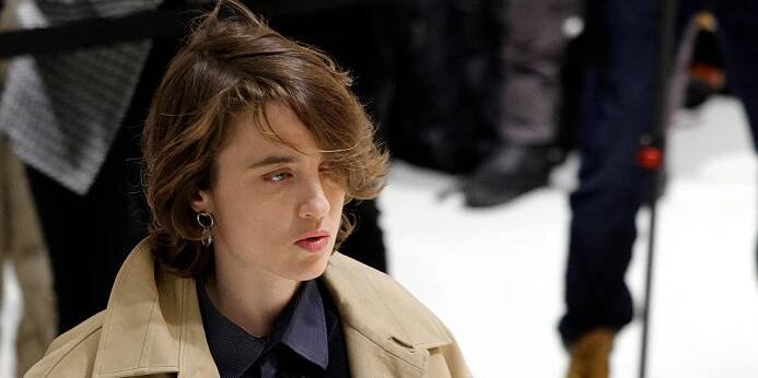 L'actrice Adele Haenel au tribunal de Paris, le 9 décembre 2024, lors du procès du réalisateur Christophe Ruggia, accusé de l'avoir agressée sexuellement lorsqu'elle était mineure.