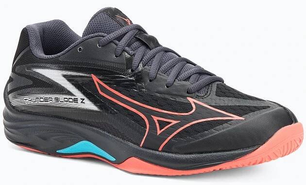 Volejbalové boty Mizuno Thunder Blade Z black/neon flame/peacock blue