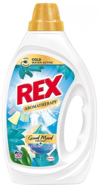 REX prací gel Aromatherapy Lotus Universal 20 praní, 900ml