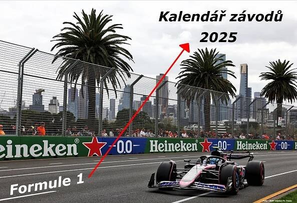 Formule 1 – kalendář závodů 2025