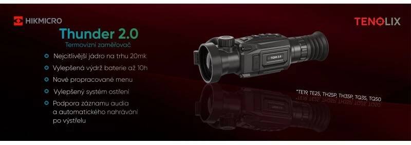 Hikmicro Thunder TH35P 2.0 - Termovizní zaměřovač + prodloužená záruka až 3 roky u distribuce ČR - eShop Yachtmeni