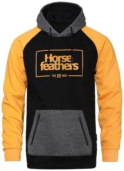 Mikina Horsefeathers Sherman II dark ash/cadmium