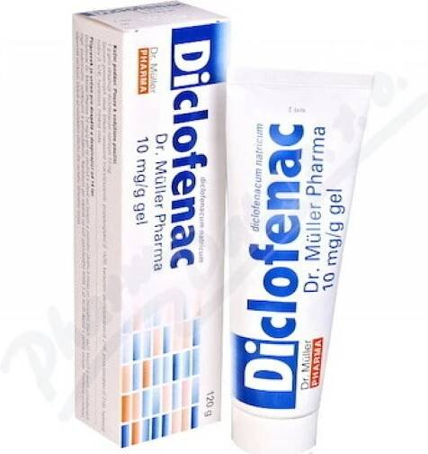 Diclofenac Dr.Müller Pharma 10mg/g gel 120g